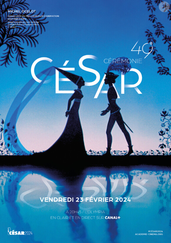 La 49e édition met en lumière une belle année cinéma
Affiche des César 2024