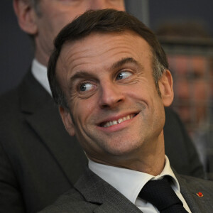 Emmanuel Macron - Visite de l'Institut national du sport. Le 23 janvier 2024. © Eliot Blondet/Pool/Bestimage © Eliot Blondet/Pool/Bestimage