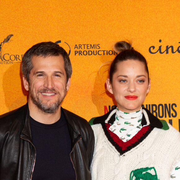 Marion Cotillard et son compagnon Guillaume Canet lors de l'avant-première du film "Nous finirons ensemble" au cinéma UGC Brouckère à Bruxelles, Belgique, le 23 avril 2019. © Alain Rolland/ImageBuzz/Bestimage 