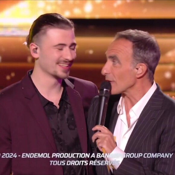 Pierre et Nikos Aliagas - Demi-finale de la Star Academy diffusée sur TF1, le 27 janvier 2024.