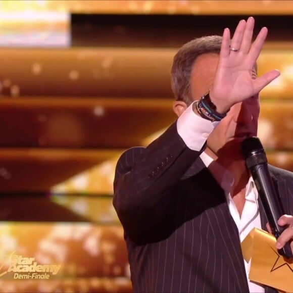 Nikos Aliagas - Demi-finale de la Star Academy diffusée sur TF1, le 27 janvier 2024.