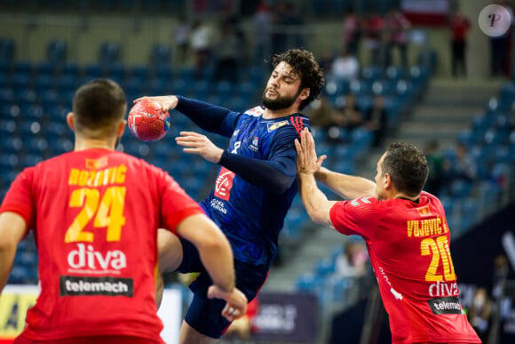 Elohim Prandi (France) - Championnat du monde de handball - Match "France - Montenegro (35-24)" à Cracovie en Pologne, le 18 janvier 2023. 