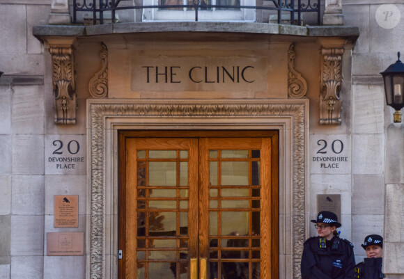 Illustration de la clinique privée de Londres ou Le roi Charles III d'Angleterre a été admis pour une opération de la prostate, le même hôpital où la princesse Kate a été opérée le 26 janvier 2024. 