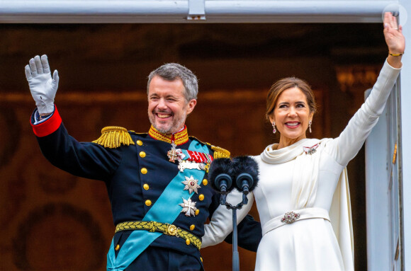 Le roi Frederik X de Danemark et la reine Mary de Danemark - Intronisation du roi Frederik X au palais Christiansborg à Copenhague, Danemark le 14 janvier 2024.