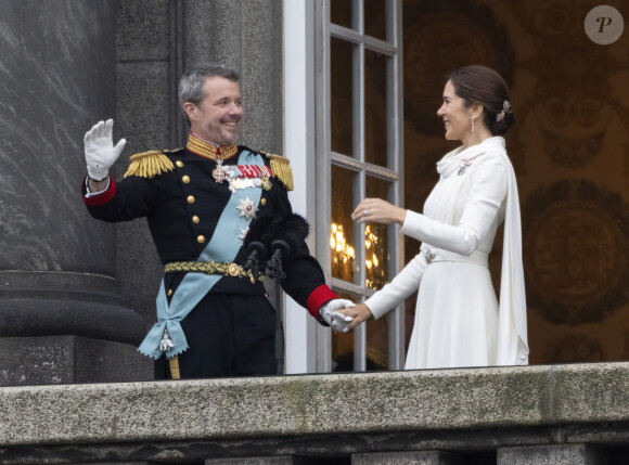 Le roi Frederik X, la reine Mary - Intronisation du roi Frederik X au palais Christiansborg à Copenhague, Danemark le 14 janvier 2024.