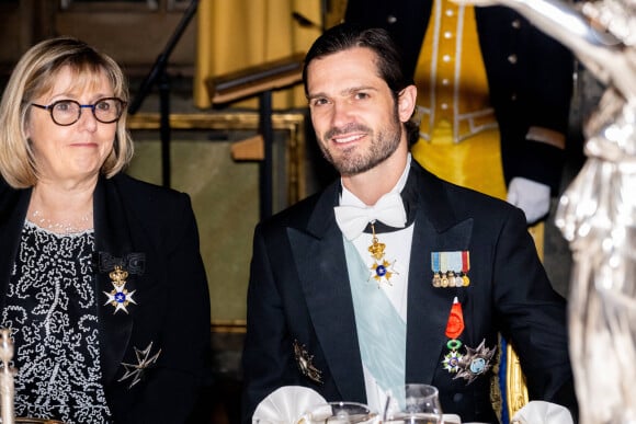 Le prince Carl Philip de Suède - Dîner d'Etat pour la visite du président Emmanuel Macron et de sa femme Brigitte, Stockholm, Suède, 30 janvier 2024.