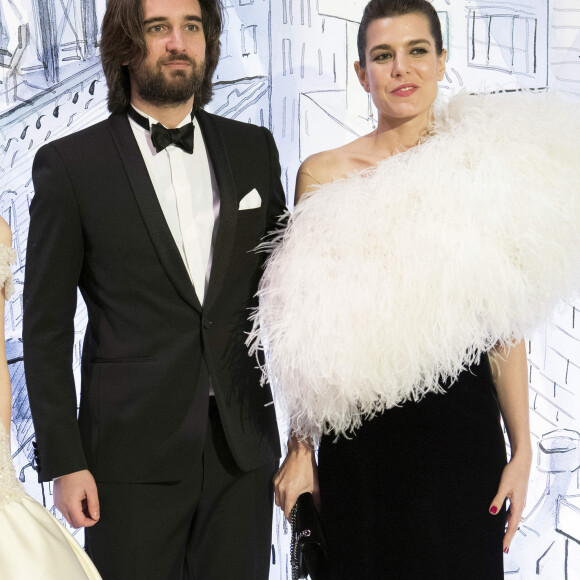 Charlotte Casiraghi et son compagnon Dimitri Rassam - 64ème Bal de la Rose sur le thème de Manhattan, imaginé par K.Lagerfeld, au profit de la Fondation Princesse Grace, dans la Salle des Etoiles au Sporting Monte Carlo à Monaco. Le 24 mars 2018 © Pierre Villard / Palais Princier / SBM via Bestimage 