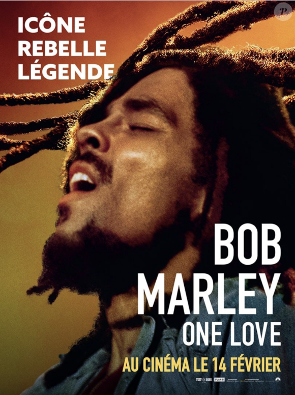 Affiche du film "Bob Marley: One Love" de Reinaldo Marcus Green.