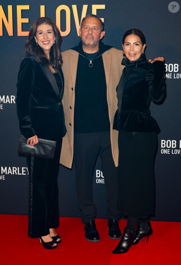 Robert Teitel et sa femme - Première du film "Bob Marley One Love" au Grand Rex à Paris le 1 fevrier 2024. © Coadic Guirec/Bestimage