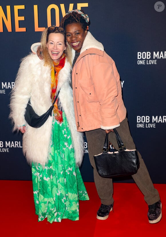 Gabrielle Lazure et Princess Erika - Première du film "Bob Marley One Love" au Grand Rex à Paris le 1 fevrier 2024. © Coadic Guirec/Bestimage