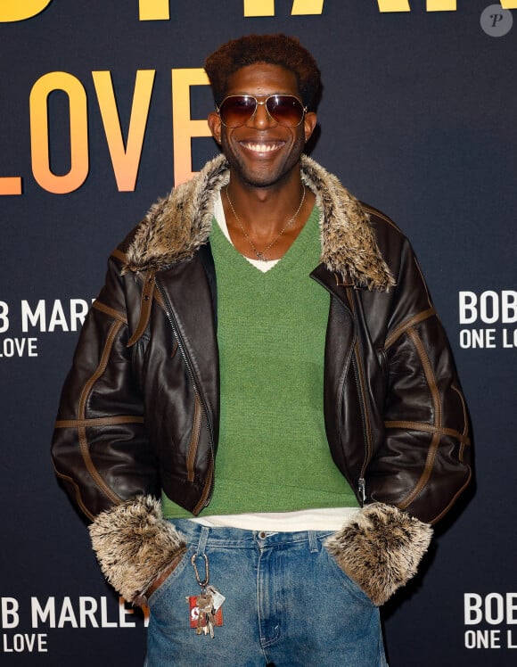 Le chanteur Ichon - Première du film "Bob Marley One Love" au Grand Rex à Paris le 1 fevrier 2024. © Coadic Guirec/Bestimage 