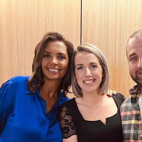 Claire et Sébastien de "L'amour est dans le pré" avec Karine Le Marchand