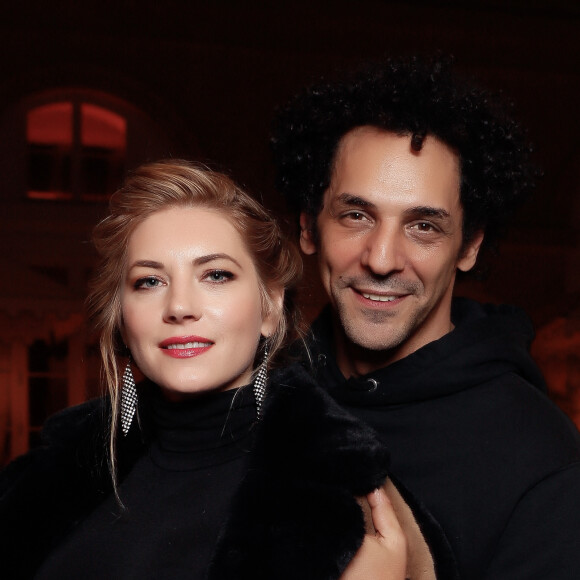 Exclusif - Katheryn Winnick (Star dans la série Vikings), Tomer Sisley - Première édition de la soirée "Les jeudis de Sandra" au Café Lapérouse à Paris le 1er février 2024. © Christophe Clovis / Bestimage