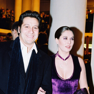 Archives - Laurent Gerra et Mathilde Seigner à la cérémonie des César en 2001 à Paris.