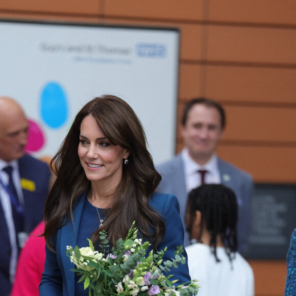 Catherine (Kate) Middleton, princesse de Galles, inaugure la nouvelle unité de chirurgie de jour pour enfants "Evelina" à l'hôpital Guy's et St Thomas de Londres, Royaume Uni, le 5 décembre 2023. © Imago/Panoramic/Bestimage 