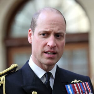 Le prince William de Galles assiste aux divisions du Lord High Admiral au Britannia Royal Naval College à Dartmouth, le 14 décembre 2023. 