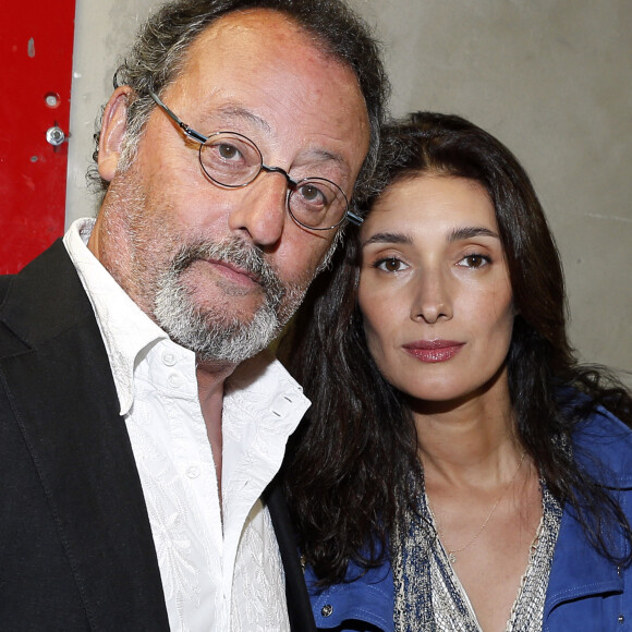 Exclusif - Jean Reno et sa femme Zofia - People au concert de Johnny Hallyday au POPB de Bercy a Paris - Jour 2. Le 15 juin 2013