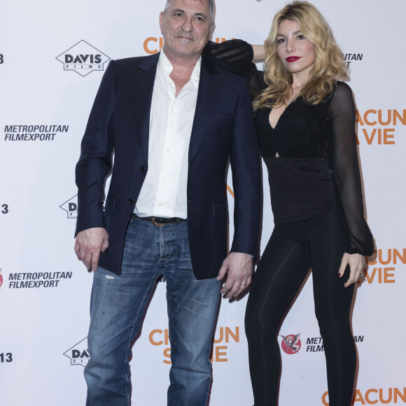 Jean-Marie Bigard et et sa femme Lola Marois (Lola Bigard) lors de l'avant-première du film "Chacun sa vie" au cinéma UGC Normandie à Paris, France, le 13 mars 2017. © Olivier Borde/Bestimage 