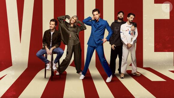 Affiche officielle de la nouvelle saison de The Voice avec Mika, Zazie, Vianney et Bigflo et Oli. TF1
