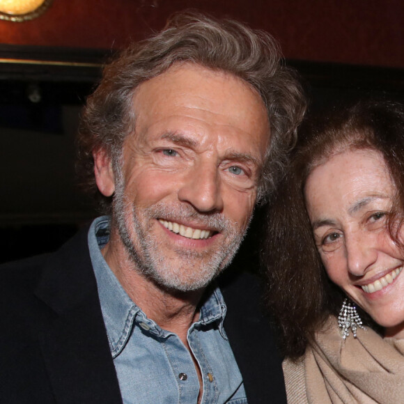 Exclusif - Stéphane Freiss, Cécile Paoli et Nicolas Vaude - Personnalités à la générale de la pièce de théâtre " Le Cercle des Poètes Disparus " au Théâtre Antoine à Paris, France. Le 8 Février 2024. © Bertrand Rindoff / Bestimage 