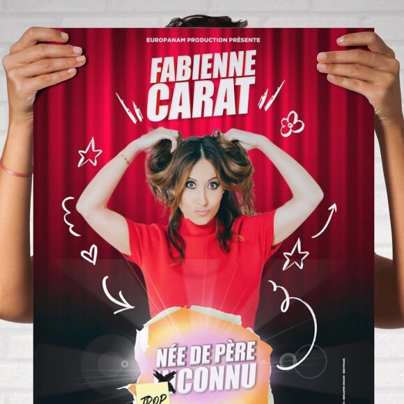 Affiche de "Née de père trop connu", le One Woman Show de Fabienne Carat