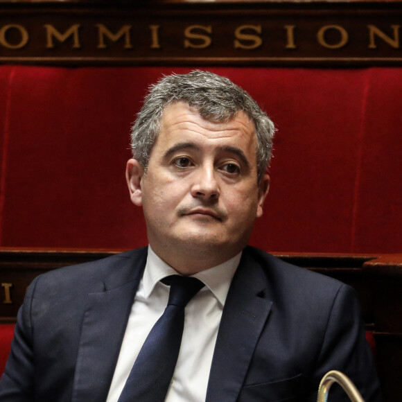 Le ministre de l'intérieur, Gérald Darmanin - Séance de questions au gouvernement à l'assemblée nationale, Paris, le 6 février 2024 © Stéphane Lemouton / Bestimage