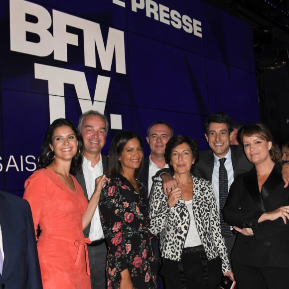 Ruth Elkrief, Apolline de Malherbe, Alain Duhamel, Aurélie Casse, Adeline François - Conférence de presse de rentrée de BFM.TV à Paris le 5 septembre 2019. © Guirec Coadic / Bestimage