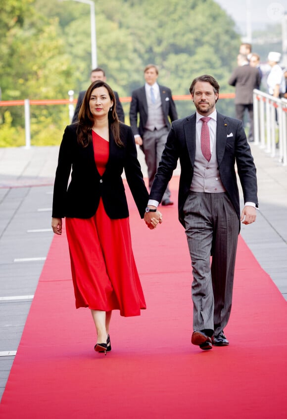 Ils sont d'ailleurs très heureux comme cela. 
Le prince Félix de Luxembourg et La princesse Claire de Luxembourg - La famille royale du Luxembourg célèbre la fête nationale à Luxembourg, le 23 juin 2023. 