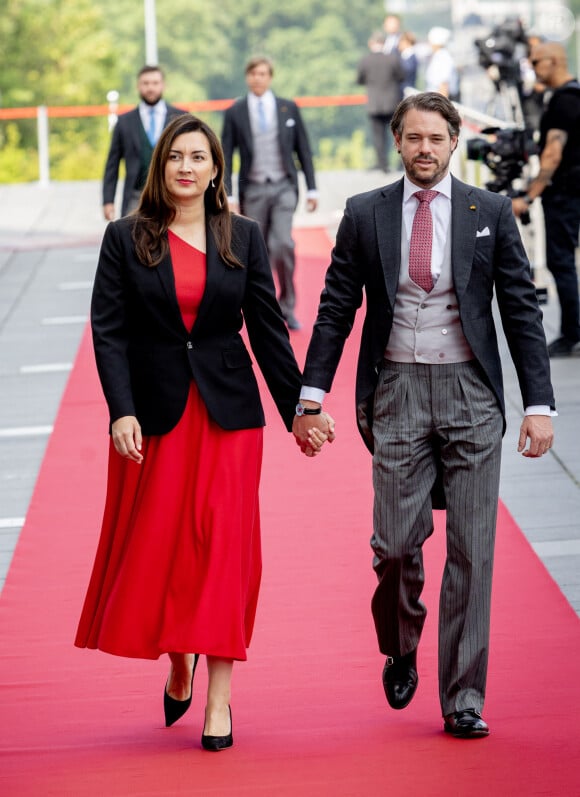 Le prince Félix de Luxembourg et La princesse Claire de Luxembourg - La famille royale du Luxembourg célèbre la fête nationale à Luxembourg, le 23 juin 2023. 