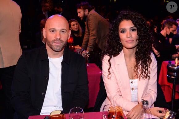 Franck Gastambide et Sabrina Ouazani - Soirée de gala du Jamel Comedie Club au Paradis Latin avec Canal+ à Paris, le 8 octobre 2020. © RACHID BELLAK / BESTIMAGE 