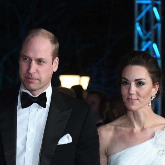 Le prince William et Catherine Kate Middleton, la duchesse de Cambridge arrivent à la 72ème cérémonie annuelle des BAFTA Awards ((British Academy Film Awards 2019) au Royal Albert Hall à Londres, le 10 février 2019. 