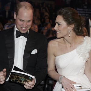 Le prince William et Catherine Kate Middleton, la duchesse de Cambridge lors de la 72ème cérémonie annuelle des BAFTA Awards au Royal Albert Hall à Londres, le 10 février 2019. 
