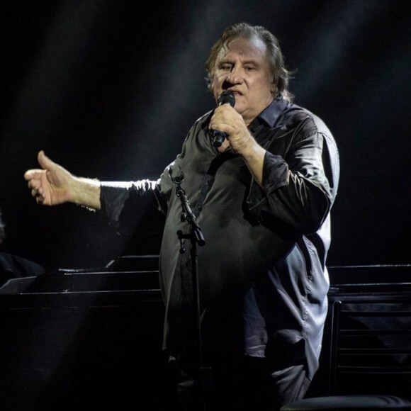 Exclusif - Gérard Depardieu s'est produit sur la scène du "Beiteddine Festival" dans le district du Chouf au Liban, le samedi 20 juillet 2019.