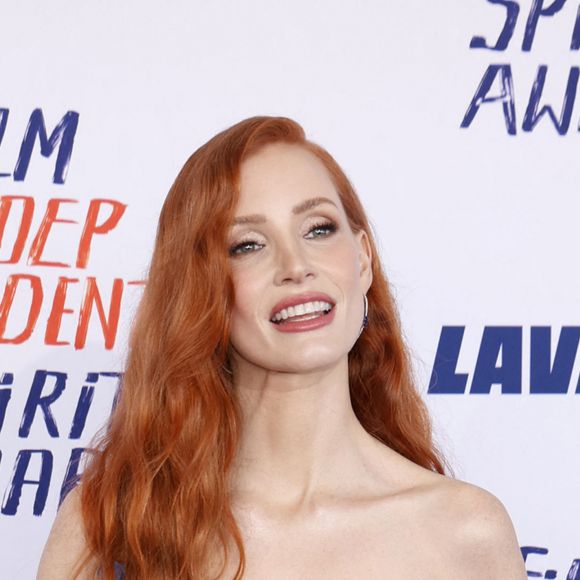Jessica Chastain - Photocall de la 39ème cérémonie des "Film Independent Spirit Awards" à Santa Monica, le 25 février 2024.