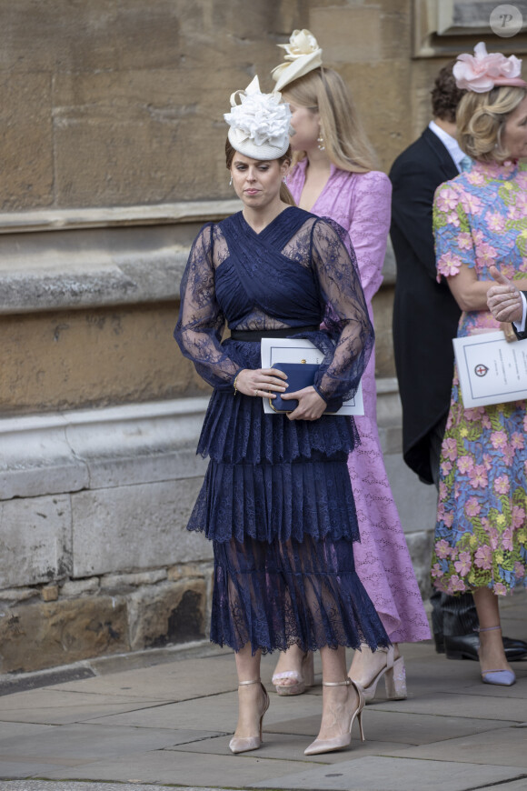 La princesse Beatrice d'York - Mariage de Lady Gabriella Windsor avec Thomas Kingston dans la chapelle Saint-Georges du château de Windsor le 18 mai 2019. 