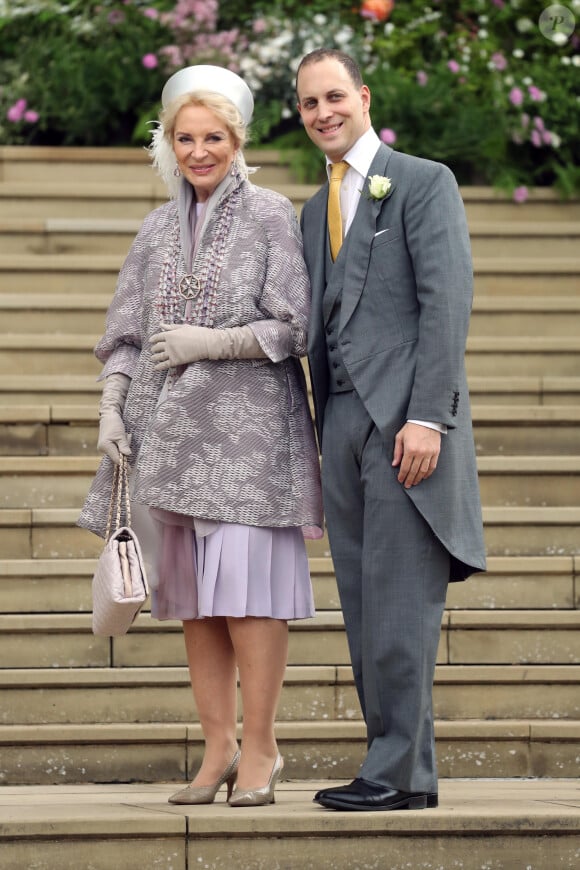 Princesse Michael of Kent et son fils Lord Frederick Windsor - Mariage de Lady Gabriella Windsor avec Thomas Kingston dans la chapelle Saint-Georges du château de Windsor le 18 mai 2019. 