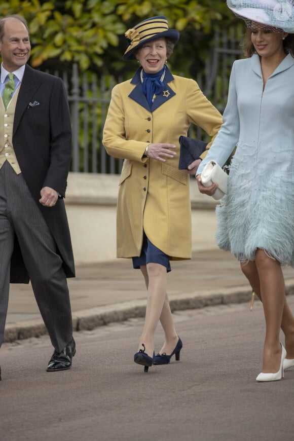 Le prince Edward, comte de Wessex, La princesse Anne, Lady Frederick Windsor - Mariage de Lady Gabriella Windsor avec Thomas Kingston dans la chapelle Saint-Georges du château de Windsor le 18 mai 2019. 