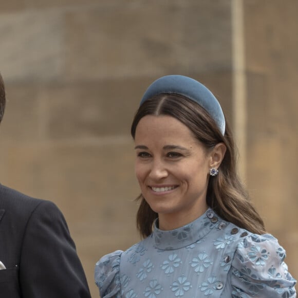 Pippa Middleton, son mari James Matthews - Mariage de Lady Gabriella Windsor avec Thomas Kingston dans la chapelle Saint-Georges du château de Windsor le 18 mai 2019. 