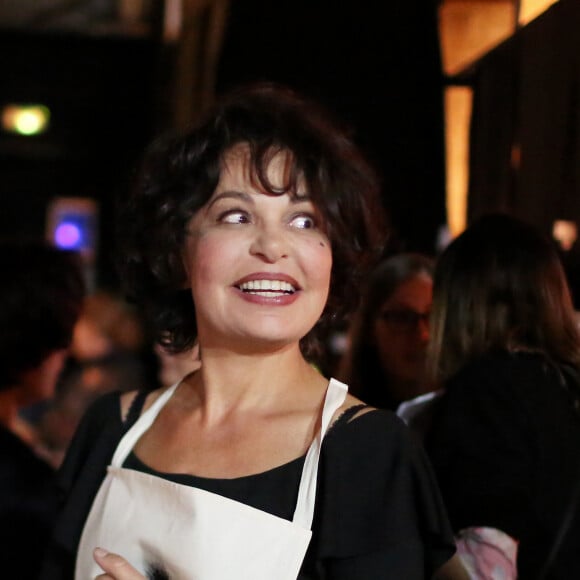 Exclusif - Isabelle Mergault en backstage - Enregistrement de la pièce de théâtre "On refait le boulevard" au théâtre de la porte Saint-Martin à Paris, France, le 10 octobre 2016 pour une diffusion le vendredi 21 octobre à 20h55 sur France 3.