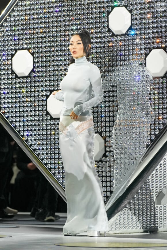 Jessica Wang au défilé de mode Off-White collection femme automne/hiver 2024-2025 lors de la fashion week à Paris (PFW) le 29 février 2024. © Lucia Sabatelli / Bestimage 