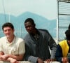 Vincent Cassel, Saïd Taghmaoui, Hubert Koundé et Mathieu Kassovitz en sont les héros
Vincent Cassel, Saïd Taghmaoui, Hubert Koundé et Mathieu Kassovitz présentent "La Haine" au Festival de Cannes en 1995.