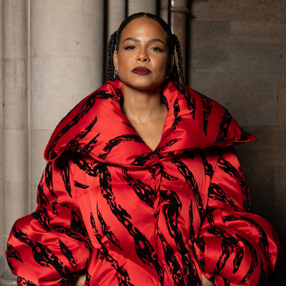 Christina Milian au défilé Chen Peng mode femme automne / hiver 2024-2025 lors de la Fashion Week de Paris (PFW), a la Cathedrale Americaine , France, le 1er Mars 2024. © Jérémy Melloul/Bestimage 