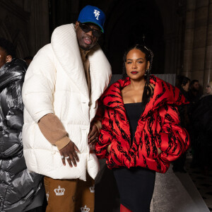 Franglish et Christina Milian au défilé Chen Peng mode femme automne / hiver 2024-2025 lors de la Fashion Week de Paris (PFW), a la Cathedrale Americaine , France, le 1er Mars 2024. © Jérémy Melloul/Bestimage 