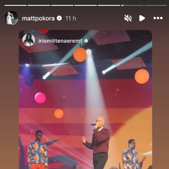 M.Pokora immortalisé par Iris Mittenaere à Abidjan.