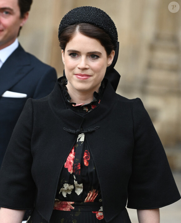 La princesse Eugenie d'York - Service d'action de grâce en hommage au prince Philip, duc d'Edimbourg, à l'abbaye de Westminster à Londres, le 29 mars 2022. 