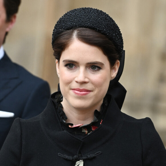 La princesse Eugenie d'York - Service d'action de grâce en hommage au prince Philip, duc d'Edimbourg, à l'abbaye de Westminster à Londres, le 29 mars 2022. 