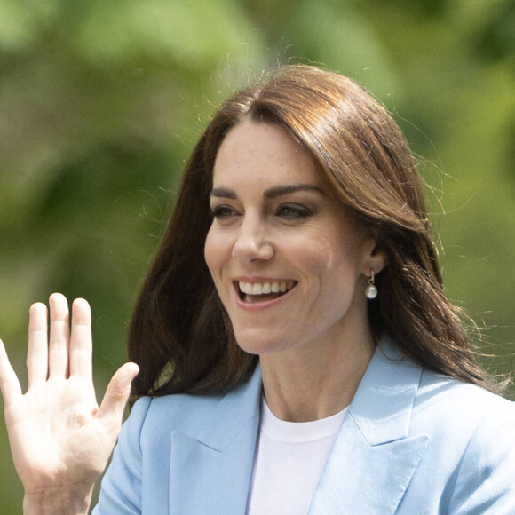Catherine (Kate) Middleton, princesse de Galles, à la rencontre du public du concert du couronnement près du château de Windsor, le 7 mai 2023. Au lendemain du sacre du roi d'Angleterre et de la reine consort à l'abbaye de Westminster, 20.000 personnes sont venues assister à ce concert-événement avec L.Richie et K.Perry en tête d'affiche. 