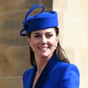 Une photo qui n'a pas été publiée par les médias britanniques. 
Catherine (Kate) Middleton, princesse de Galles - La famille royale du Royaume Uni arrive à la chapelle Saint George pour la messe de Pâques au château de Windsor le 9 avril 2023. 