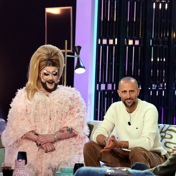 Exclusif - La Big Bertha, Arié Elmaleh lors de l'enregistrement de la nouvelle émission "Bertrand n'a pas sommeil", présentée par B.Chameroy et diffusée le 8 mars à 22h50 sur France 2 © Dominique Jacovides / Bestimage