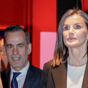 La reine Letizia d'Espagne lors de l'inauguration de l'ARCO (Salon d'Art Contemporain) à Madrid. Le 6 mars 2024 